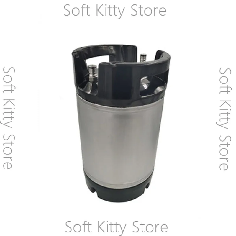 Low price 2.5 Gal Beer Keg Rubber Handle Barrel Stainless Steel Growler Leak Proof Top Lid Beer Bucket 10L Ball Lock Type