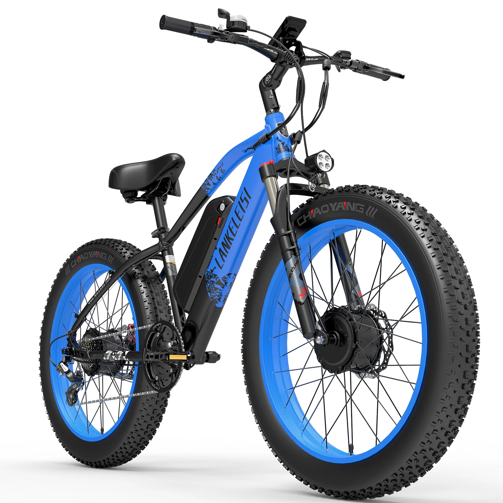 MG740Plus Front And Rear Dual Motor Off-Road 26 Inch Fat Tire Electric Bike,With Large Capacity  Battery & Hydraulic Disc Brake