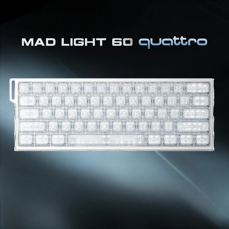 

Madlions MAD Light 60 Quattro Magnetic Switch Keyboard Aluminum Four Light Gaming Keyboard RGB E-sports Gaming Keyboard