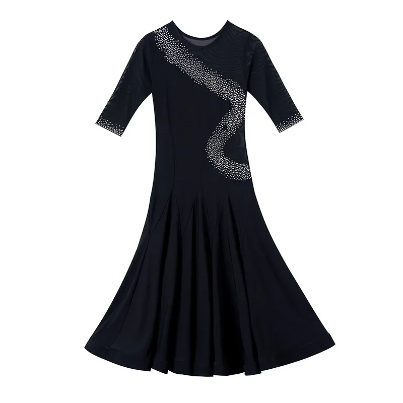 Faldas largas para mujer, ropa de práctica, vals, Tango, cóctel, niñas, graduación, vestido de baile moderno, ropa de salón estándar