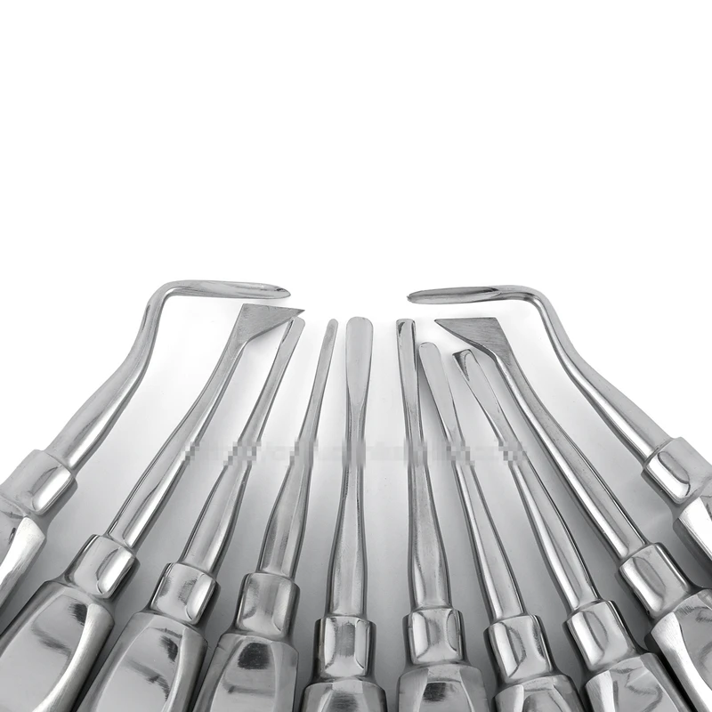 10pcs Dental Elevator Tooth Extracting Forceps Stainless Steel Root Lift Elevator Teeth Extraction dentistry tools