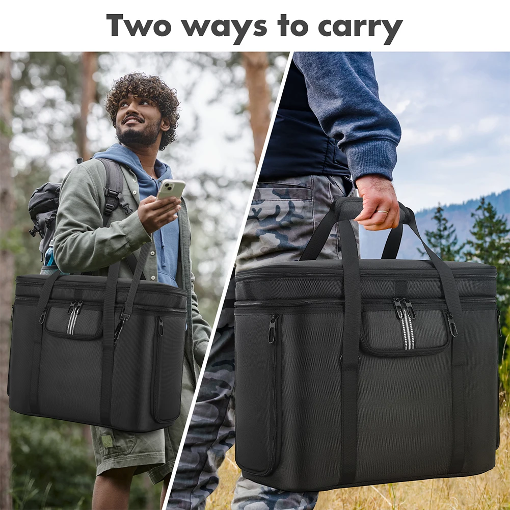 Carrying Case Power Station Bag Waterproof Travel Storage Bag Protective Case for Ecoflow Delta 3 Plus/Solar Generator Delta 2