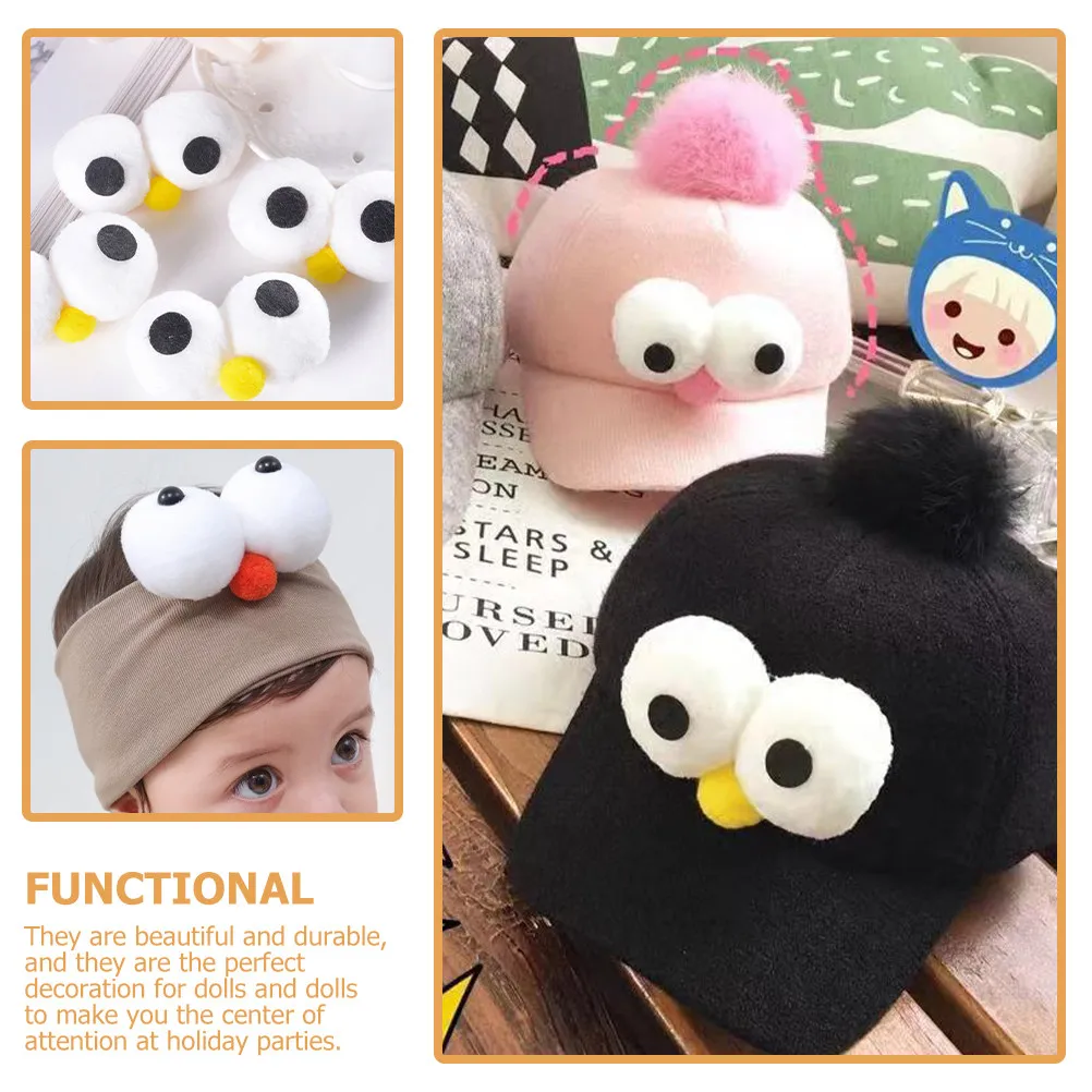 

10Pcs Decorative Artificial Eyes for Stuffed Animals Creative DIY Craft Decor Holiday Fun Lightweight Small Size Easy to Use