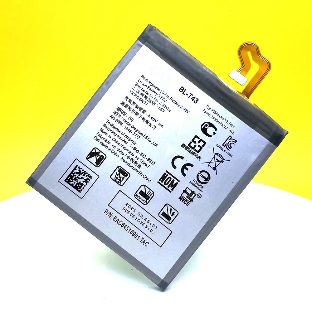 100% NEW 3550mAh BL-T43 For LG G8S ThinQ LM-G810 High Quality Battery+Tracking Number