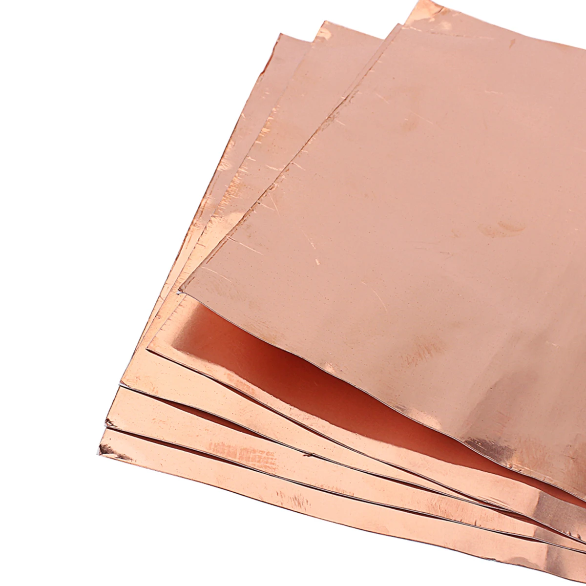 5 pcs 300X200Mm Copper Foil Sheets Conductive Paper Adhesive For Soldering Electrical Repairs Grounding Shielding