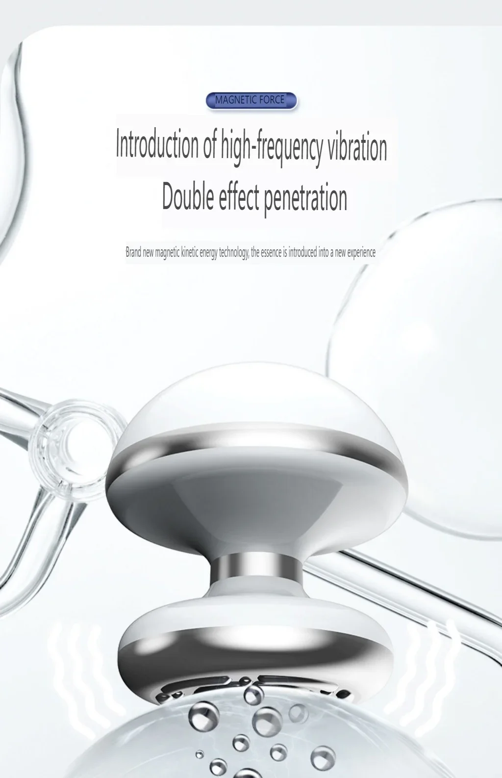 Elektrisch gezichtsschoonheidsapparaat, ultrasone hoogfrequente trillingen reinigt diep, maakt de huid wakker, gezichtsverzorging, AAA-batterij ML-051