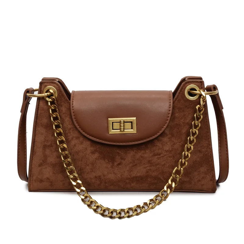 

2025 Autumn Women's Luxury Chain Crossbody Bag, PU Leather Multi-way Shoulder Purse, Quilted Designer Handbag for Daily Commute