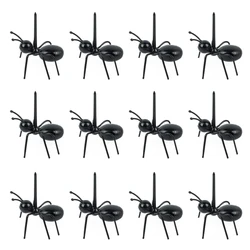 12 Pcs Mini Ants Shape Food Picks Reusable Snack Party Toothpicks Fruit Dessert Fork Animal Appetizer Forks Home Decor
