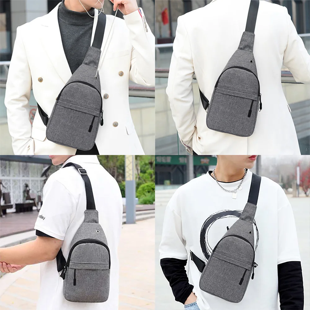 Bolsos de pecho de cintura para hombres, bolsos de mensajero casuales de moda, bolsos de pecho con estampado de animales de dibujos animados, mochilas pequeñas de moda