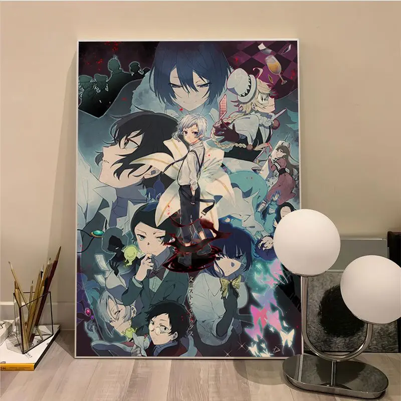 Japanese Anime Bungo Stray Dogs Art Poster Kraft Paper Sticker DIY Room Bar Cafe Decor Art Wall Stickers