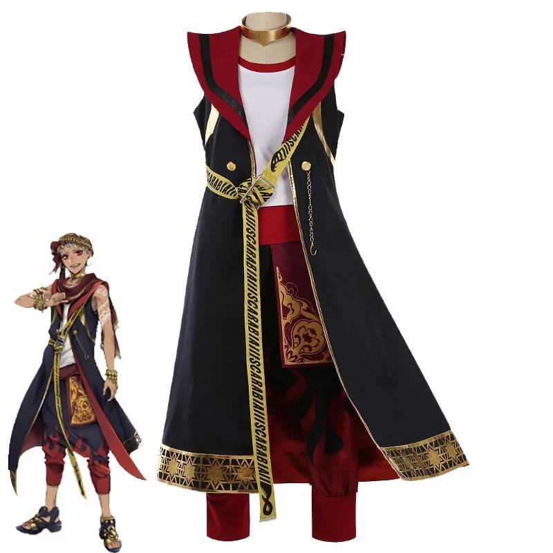 Game Twisted Wonderland SCARABIA Kalim Al-Asim Cosplay Costume Fancy Aladdin Outfits Halloween Carnival Uniforms Custom Made