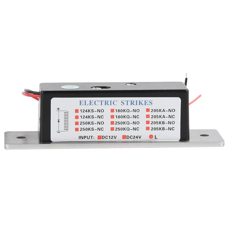 ANSI Heavy Duty Electric Strike Lock 2/5-Wire NO NC Fail-Safe Secure Adjustable for Metal Wood PVC Doors Access Control