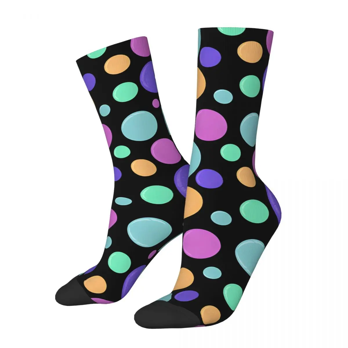 Funny Happy Sparkly Wrap Retro Harajuku G-Gumball Street Style Novelty Casual Crew Crazy Sock