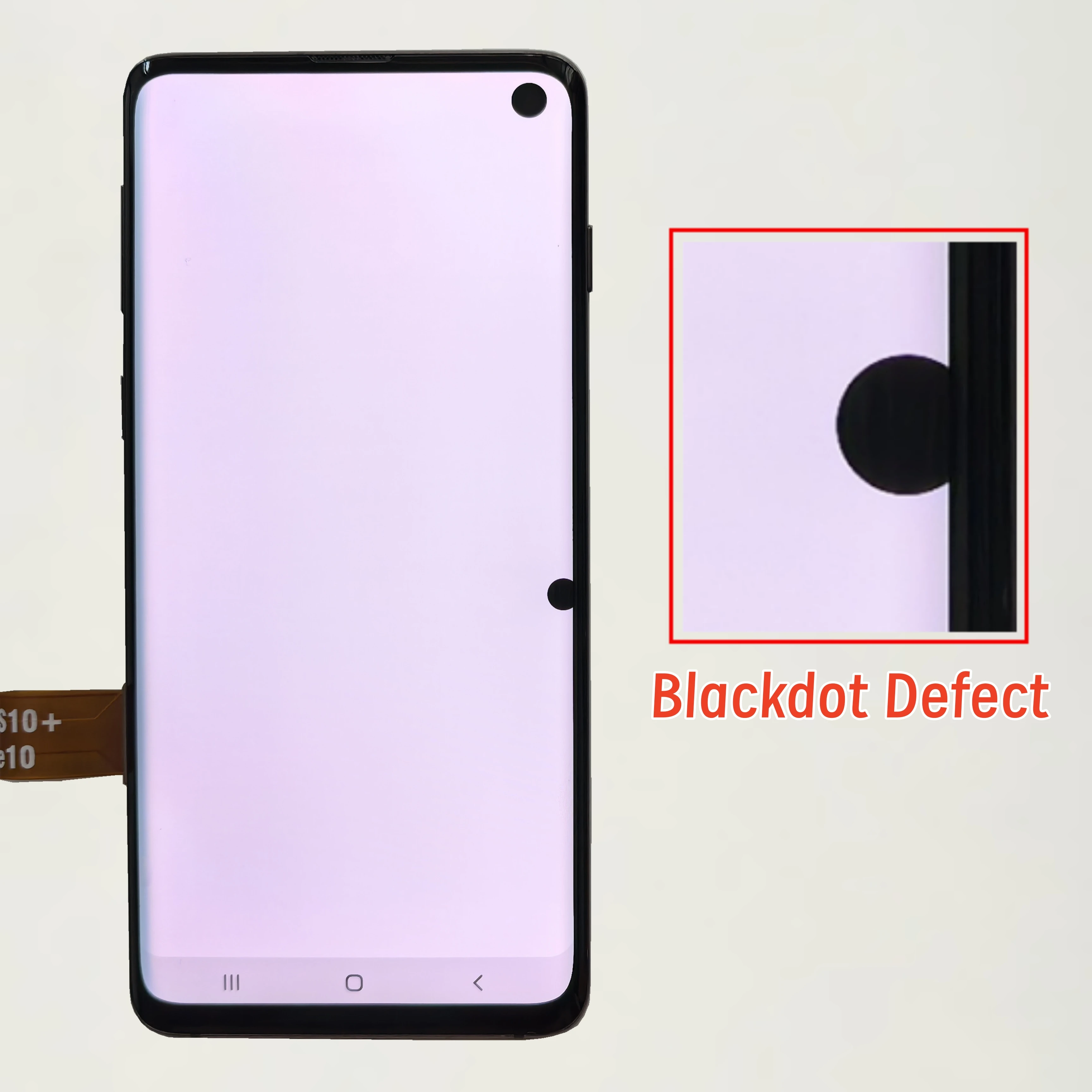 6,1" S10 z wyświetlaczem LCD z efektem cienia i linii, do oryginalnego wyświetlacza Samsung S10 LCD G973F G973 G973N G973U, zestaw ekranu dotykowego z digitizerem. — zdjęcie produktu 6