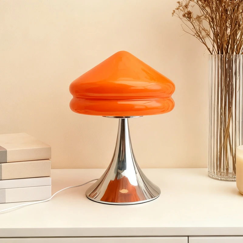 Pointed Hamburg Table Lamp Metal Horn Base Nordic Style Bedroom Bedside Table Lamp Modern Home Decorative Lamp