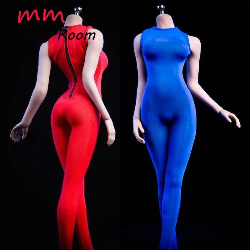 

Одежда для женских фигурок в масштабе 1/6, облегающий комбинезон без рукавов, подходит для 12-дюймовой фигурки солдата TBLeague VSTOYS 19XG38