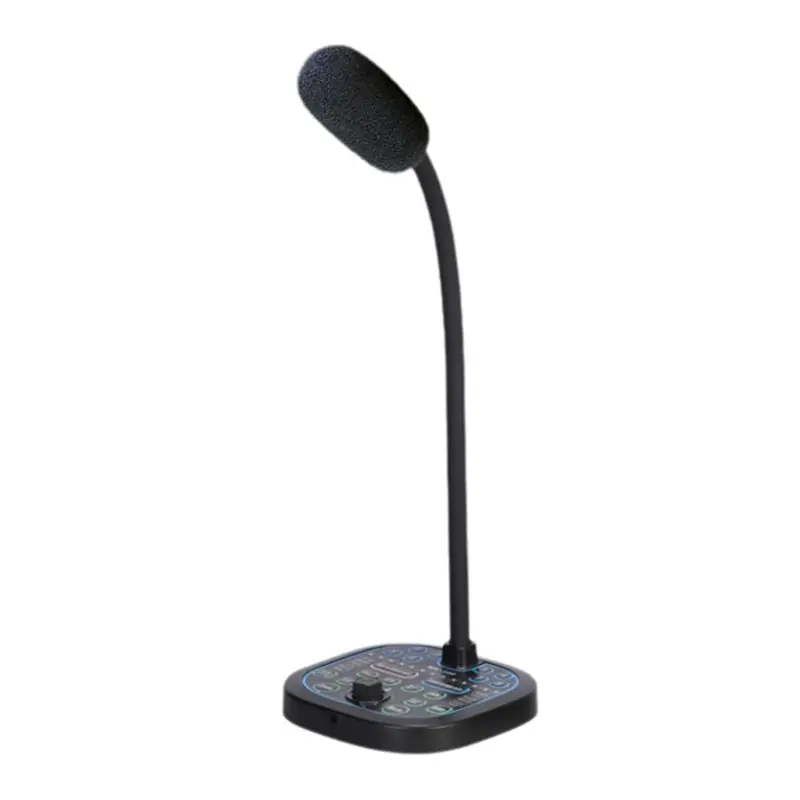 A98Z Sound Card Voice Changer Live Voice Card Voice Changer One-Click Mute Desktop Microphone
