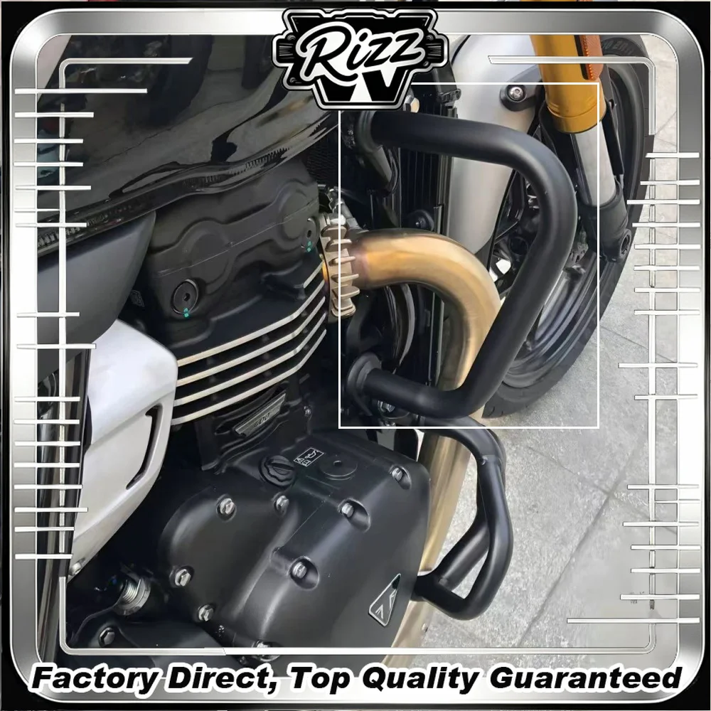 FOR Speed400 Scrambler400X Full-Weld Body Crash Bar Retro Design Motorcycle Safety Feature Anti-Fall Frame Mounting Point Crash