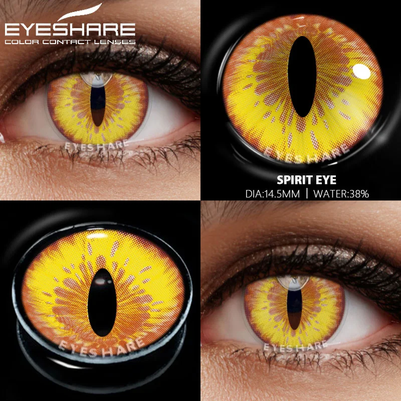 EYESHARE 1Pair Colored Contact Lenses For Eyes Cosplay Lenses Blue Contact Lenses White Cosmetic Pupils Eye Color Lens Yearly