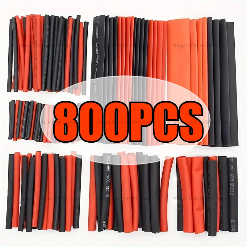 Black/Color Thermoretractile Tube Heat Shrink Tubing Set Charger Cable Protector Electric Wire Sheath Retractable Heat Pipe