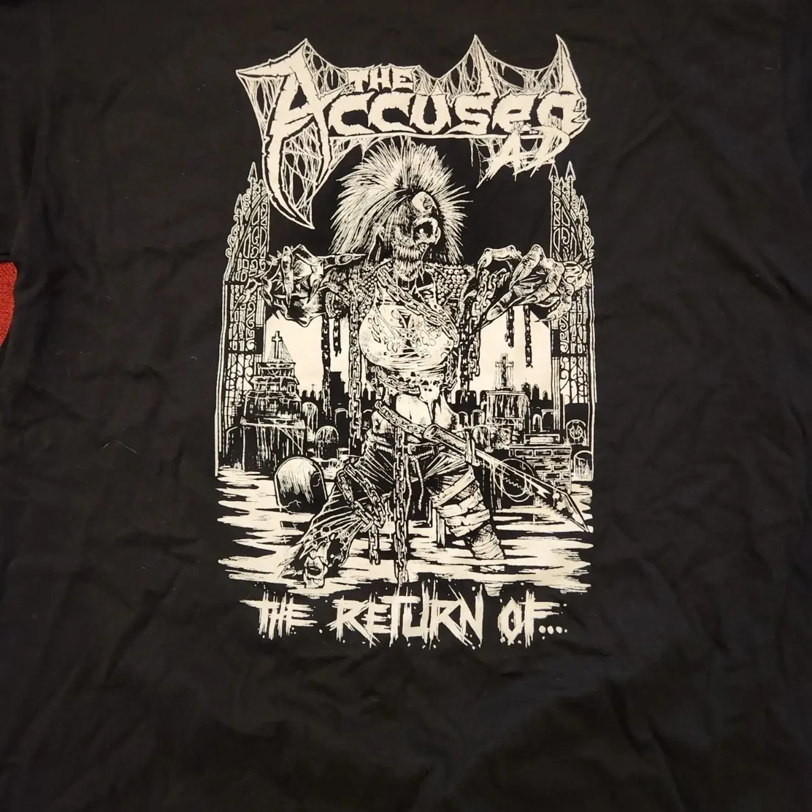 The Accused A D Return Of Martha Splatterhead T Shirt Punk Metal Gr L Officia vintage Washed designer clothes Breathable