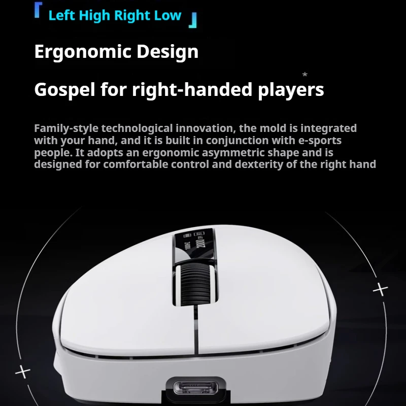 M6 Wireless Mouse Three Mode Connection PAW3311 Lightweight Ergonomic 1000Hz Return Rate Long Lasting Endurance Smooth Touch