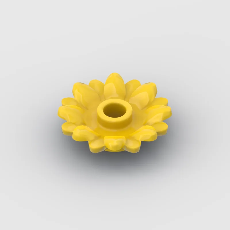 

Small particle building block toy parts 6901: Plant, Sunflower 2 x 2 with 16 Petals - Yellow