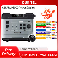OUKITEL ABEARL P5000 Portable Power Station, 15 Outputs, 2000W UPS, 5120Wh LiFePO4 Battery, Smart BMS System, Seamless 2000W UPS