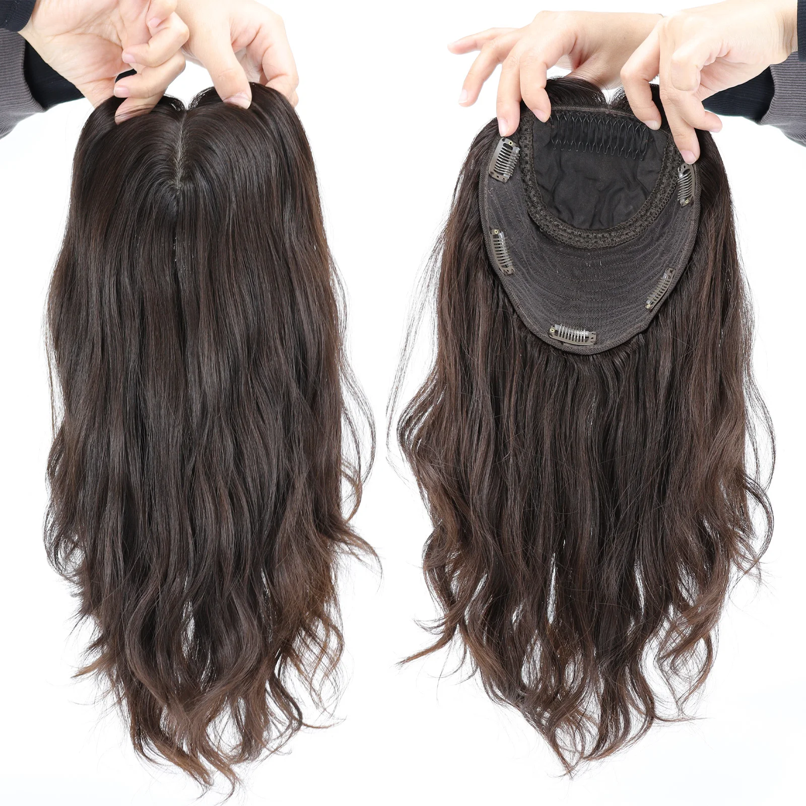 

Натуральный еврейский парик из натуральных человеческих волос с шелковой основой, имитирующий естественную линию роста волос, с натуральной волной, для белых женщин, с одинаковой длиной волос.