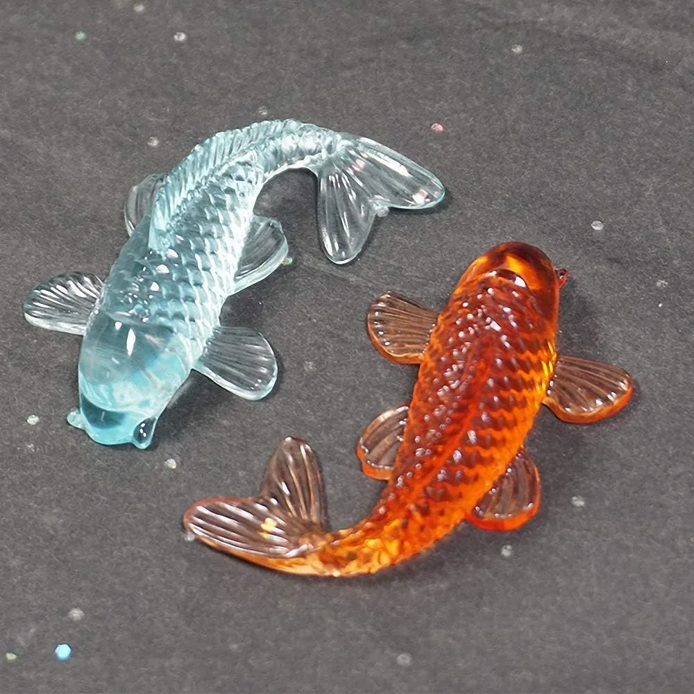 Stampo in resina epossidica di cristallo fai-da-te Specchio Pesce rosso Stampo in silicone Koi tridimensionale