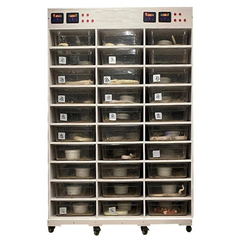 

Reptile Supplies 10 Layer PVC Intelligent Temperature Controlled Reptile Breeding Rack System Modular Snake Rack, Accept Custom