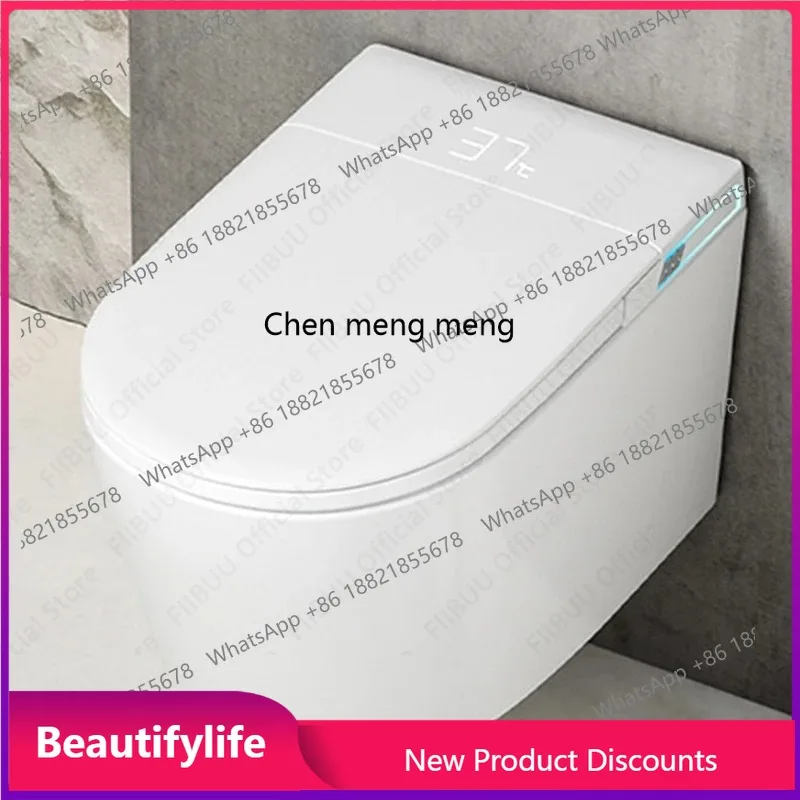 

A17 Black/Gray/White Ultimate Wall-Hung Smart Toilet with Bidet Built In WaterTank One Piece Elongated Toilet Warm Water Heated