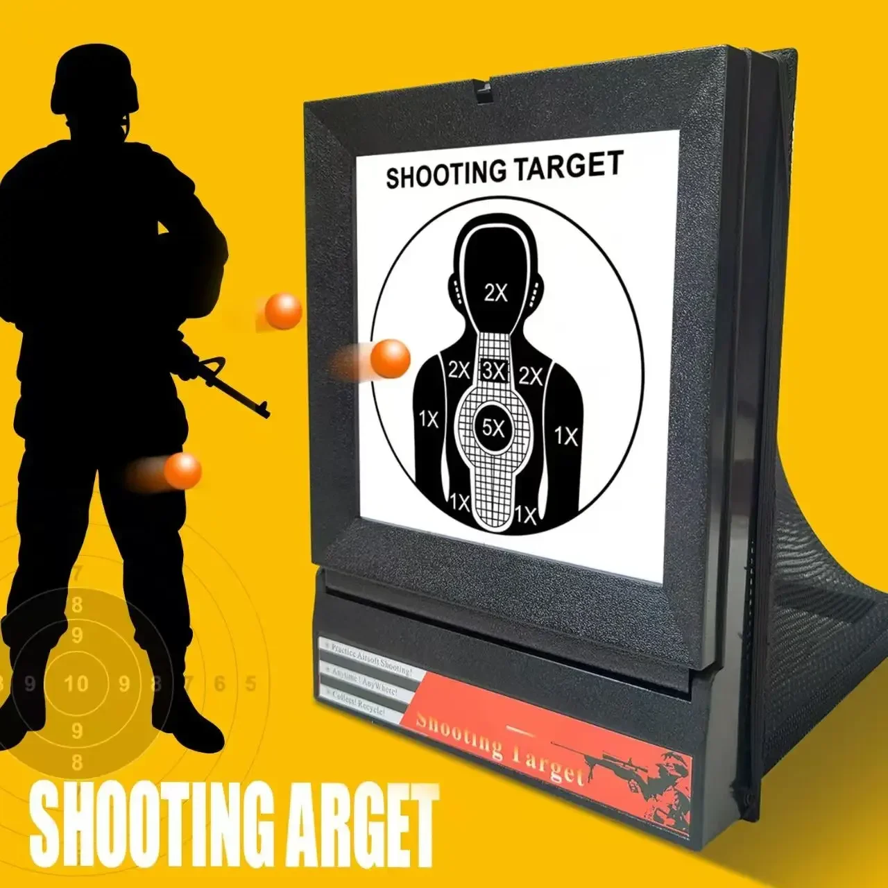 Tarcze papierowe do procy Kolekcja Procy Pudełko na procy Pudełko na tarcze Siatka do strzelania Tkanina Tarcza do recyklingu CSGO Tarcza metalowa Tarcza dla dorosłych Trening strzelecki