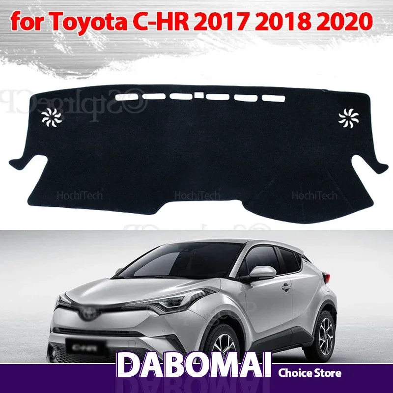 Armaturenbrett-Abdeckung, Armaturenbrett-Matte, Teppich-Pad, Sonnenschutz, Kissen, Auto-Visier, Zubehör für Toyota C-HR 2017 2018 2020, CHR C HR