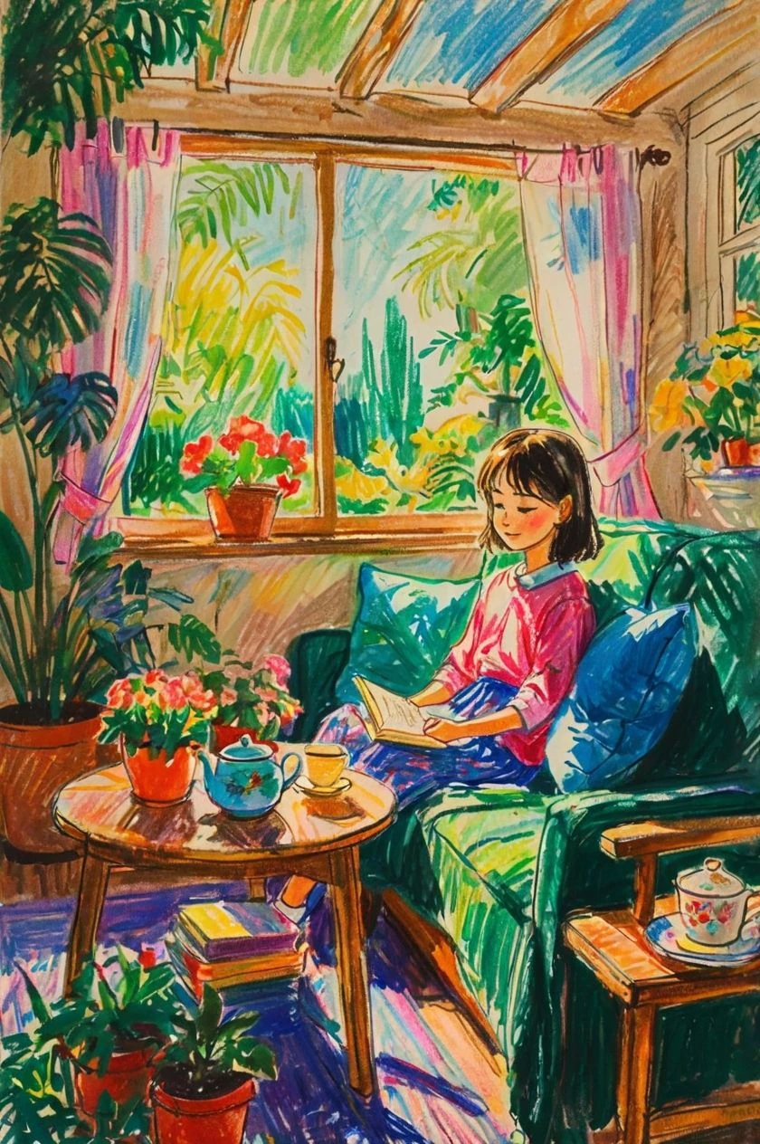 

500/1000/1200/2000 PCS Jigsaw Puzzles Girl Leisure Life Scenery Family Activity Games for Gameroom Bedroom Home Decor Gift