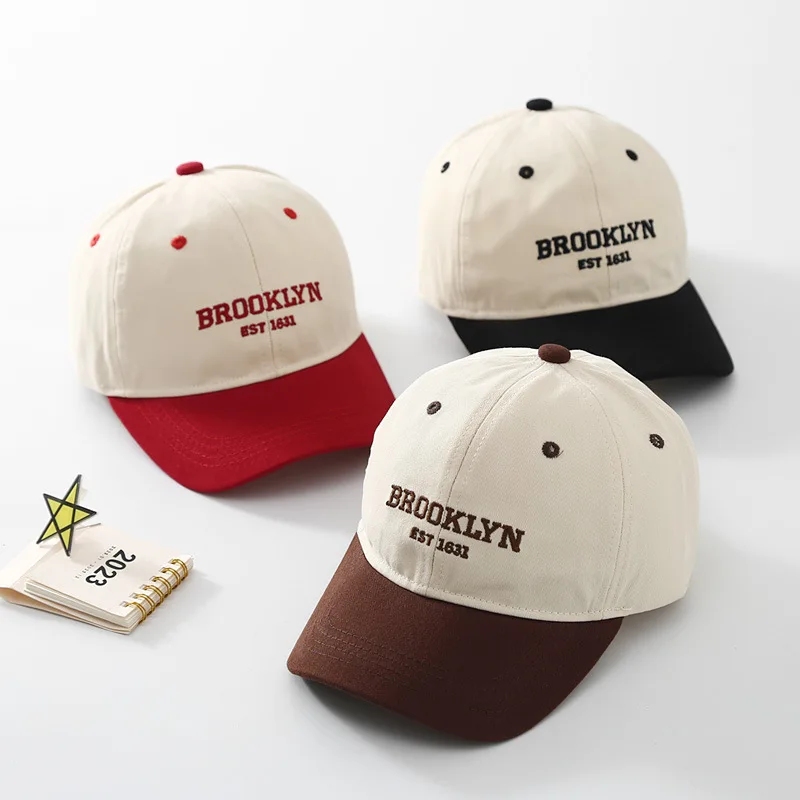 Doitbest European Summer Boys Girls Cap Baseball BROOKLY Letters cappelli da sole bambini bambino berretti con visiera Outdoor Snapback Gorras