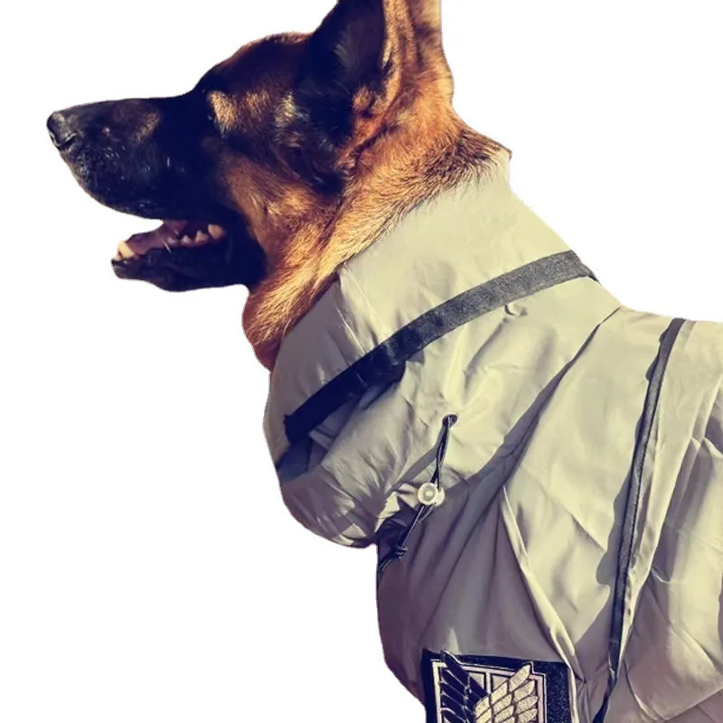 Impermeável Reflective Raincoat para Pet Dog, Raincoat Jumpsuit, Rain Coat, protetor solar, roupas ao ar livre, jaqueta para cães pequenos, Pet Shop