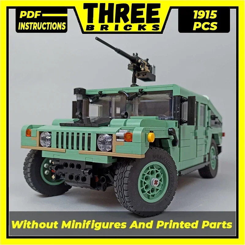 Military Car Model Moc Building Bricks High Performance Vehicle Technology Modular Blocks Gifts Christmas Toys DIY Sets Assembly