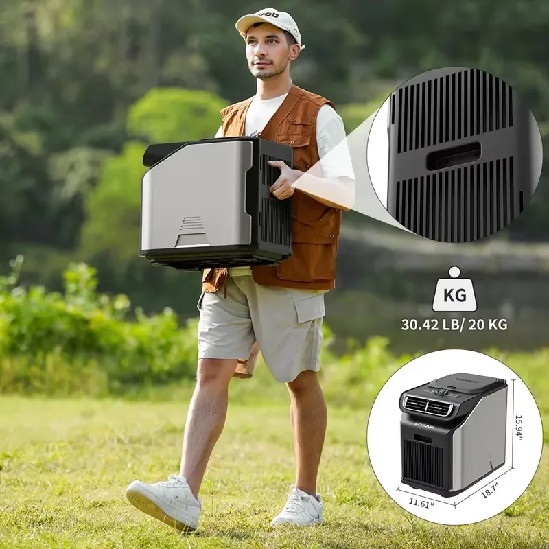 2026Portable Air Conditioner 6000BTU Fast Cooling Remote Control Portable AC for RV for Van Life for Outdoor Camping for Truck