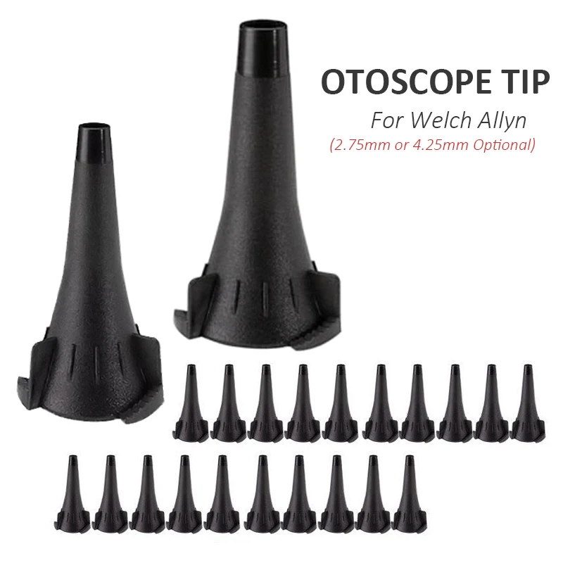 

10PC 2.75mm/4.25mm Reusable Otoscope Specula Funnel Replacement Accessory Speculum Tips Cone Part Compatible with Welch Allyn B2
