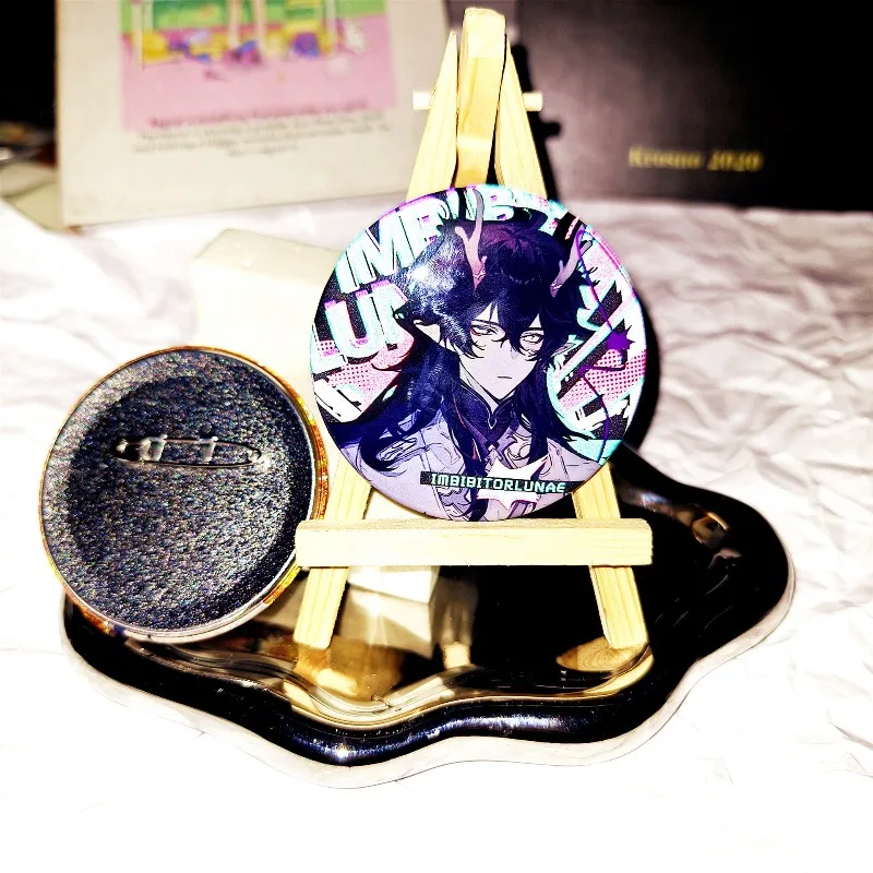 6 個 Honkai: スターレールゲーム周辺機器コスプレ DanHeng アベンチュリンバッジピン SPTE ブリキブローチアクセサリーギフト