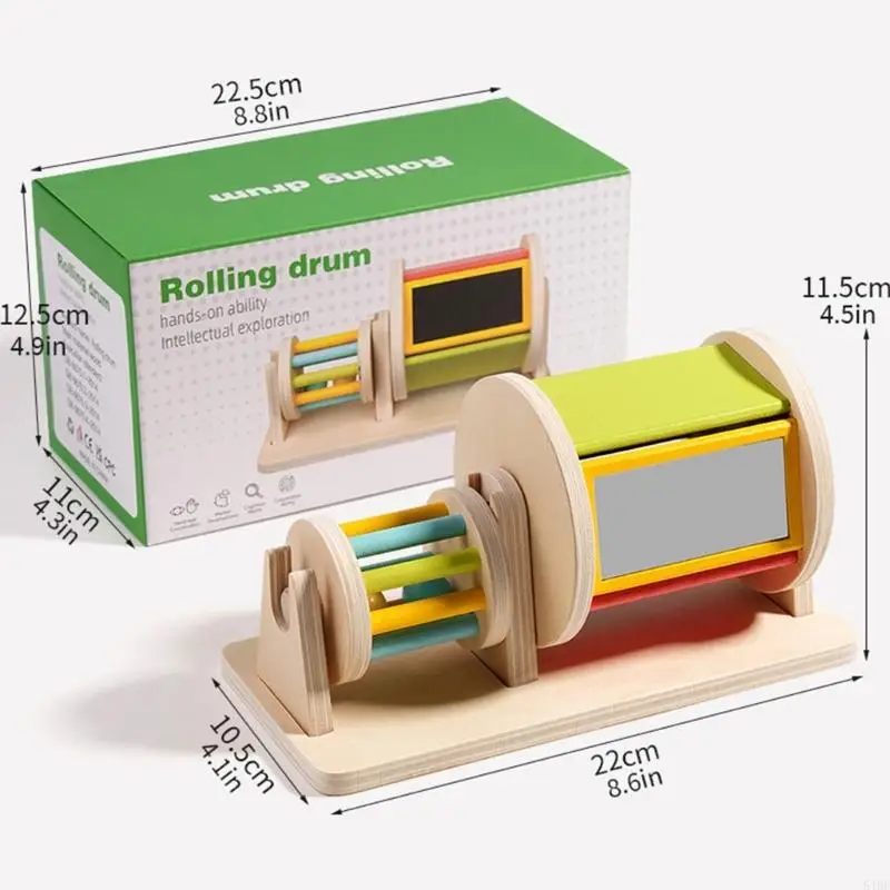 54df gỗ cảm giác đồ chơi màu sáng màu sáng kích thích thính giác trẻ mới biết đi
