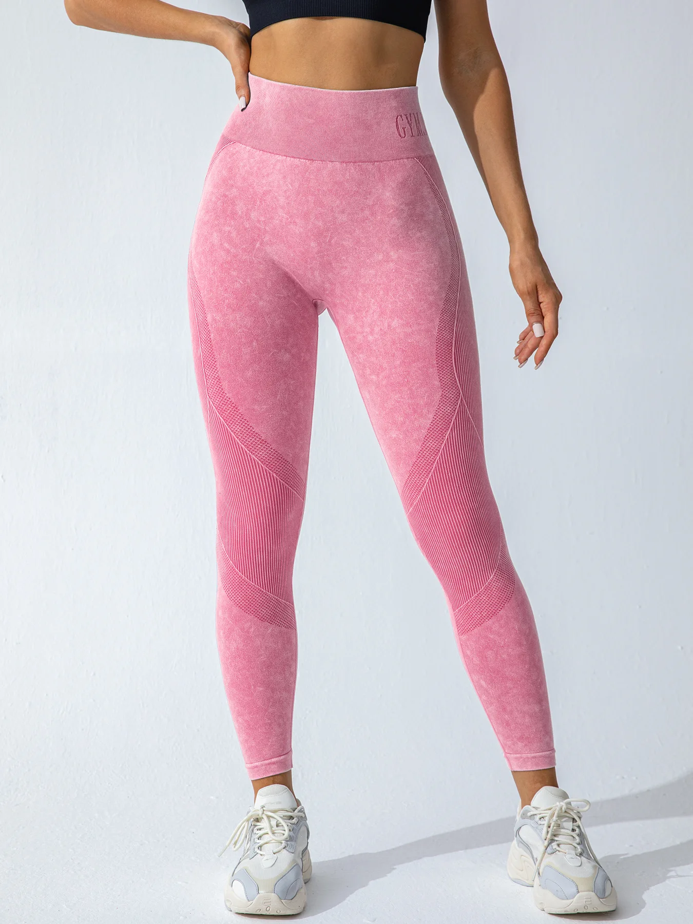 Women‘s High Waist Leggings Sportswear Seamless Letter Gym Fitness Pants Female Casual Running Cycling Tights Lady Yoga Trousers