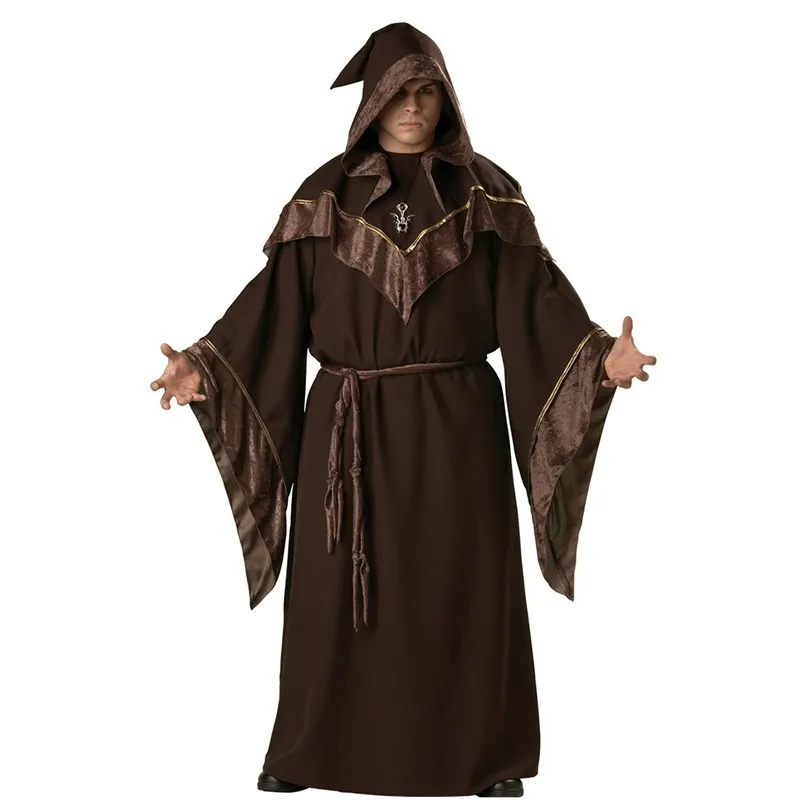 

Halloween Medieval European Religious Missionary Godfather Cosplay Dress Hen Party Male Wizard Evil Priest Jesus Christ Costume