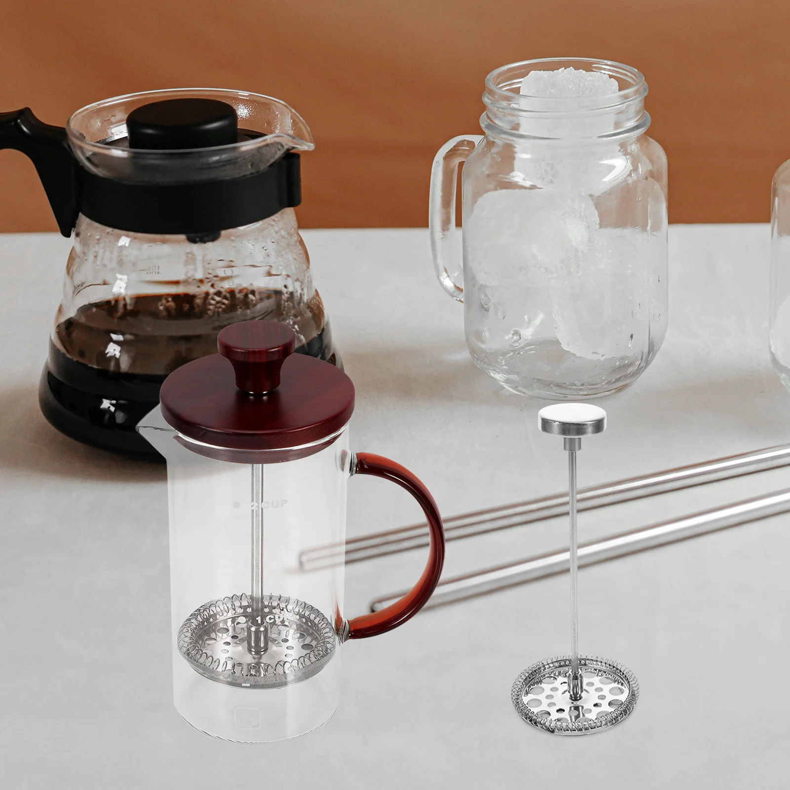 

1 комплект, набор фильтров для кофеварки из нержавеющей стали, эргономичная ручка, легко чистящиеся аксессуары для приготовления кофе эспрессо, чая