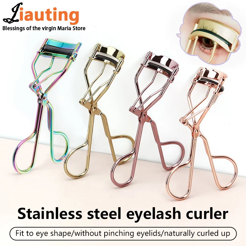 1Pcs Portable Mini Partial Eyelash Curler Nature Curl Eyelash Extension Volume Tweezers Beauty Makeup Tool Eyelash Curler