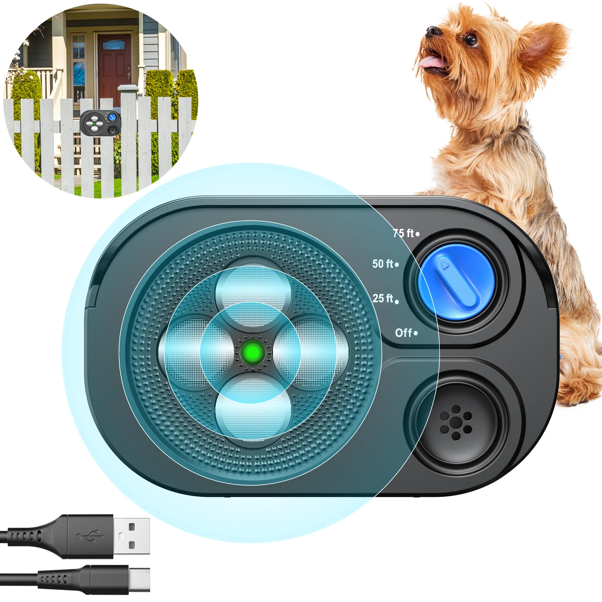 Automatic Ultrasonic Anti-barking Device, Dog Training Device, Anti-barking Dog, Safe Anti-barking Training