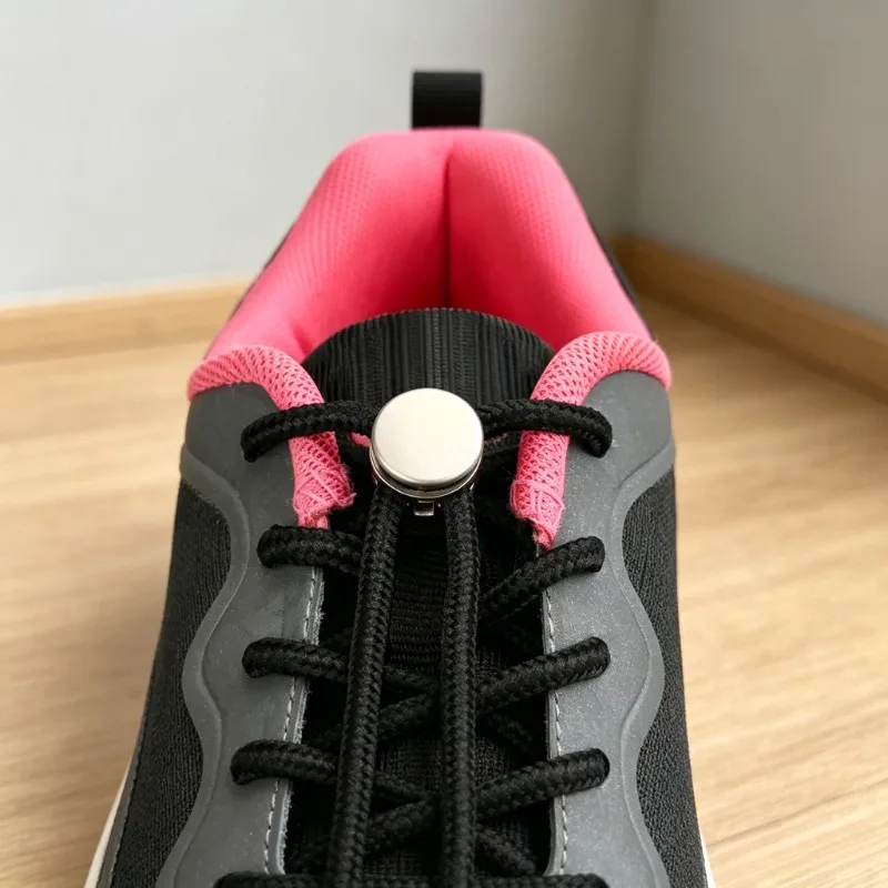 1 Pack Spring Elastic No Tie Shoelace Locks Easy Install Lazy Shoelaces for Sports Running Sneakers Casual Shoes