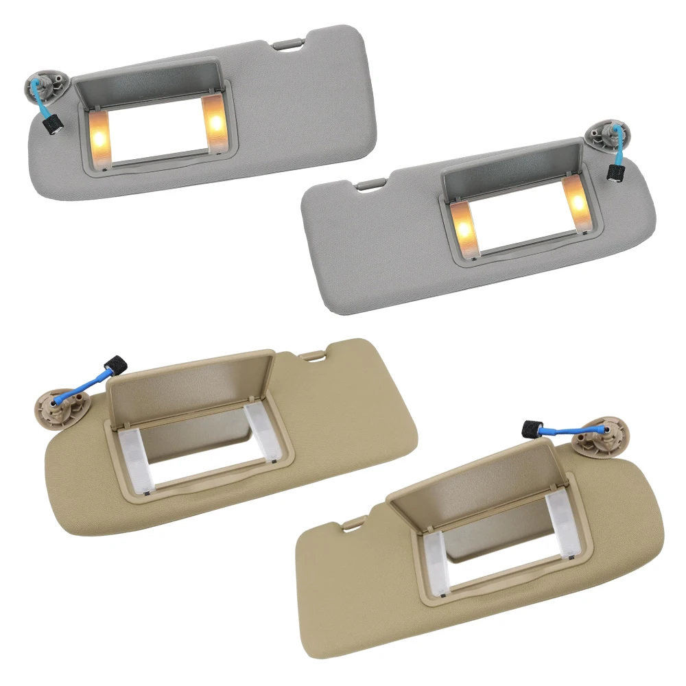 

83280-TLY-H11ZB для Honda CR-V 2017 2018 2019 2020 2021 2022, автомобильный серый/бежевый солнцезащитный козырек с зеркальными аксессуарами