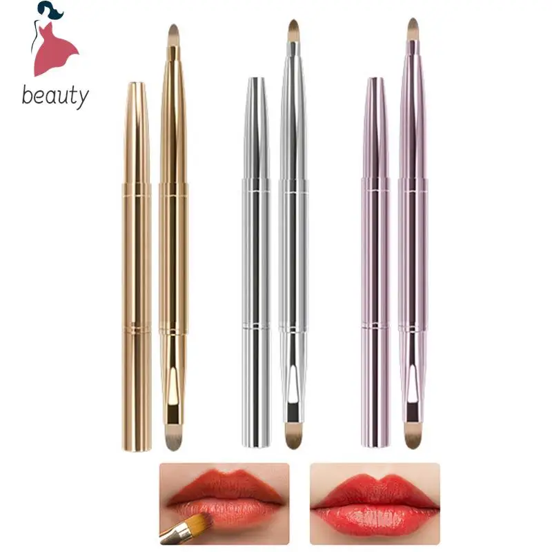 Lip Brush Makeup Tools Portable Eyeline Brushes Retractable Lipstick Brush With Protect Cap Cosmetic Beauty Tool makeup brush